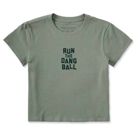 Women's Run the Dang Ball Crusher-LITE Shrunken Tee