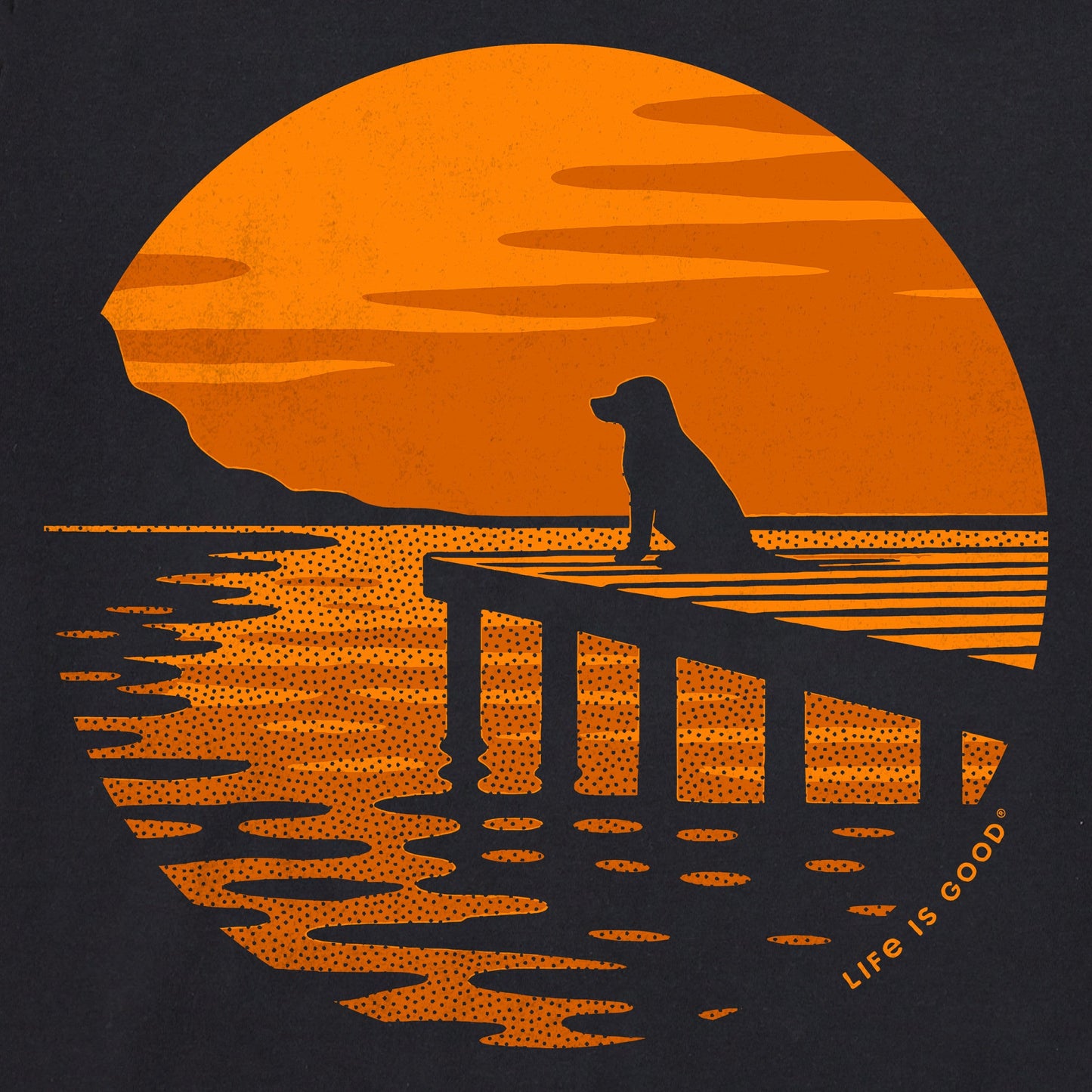 Men's Lonely Dock Dog Short Sleeve Tee