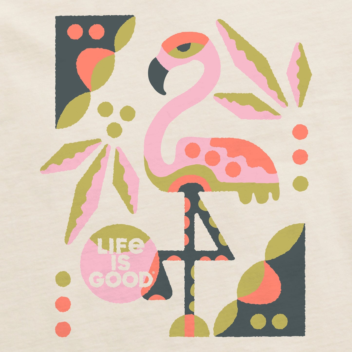 Women's Flamingo Short Sleeve Crusher Boxy Tee