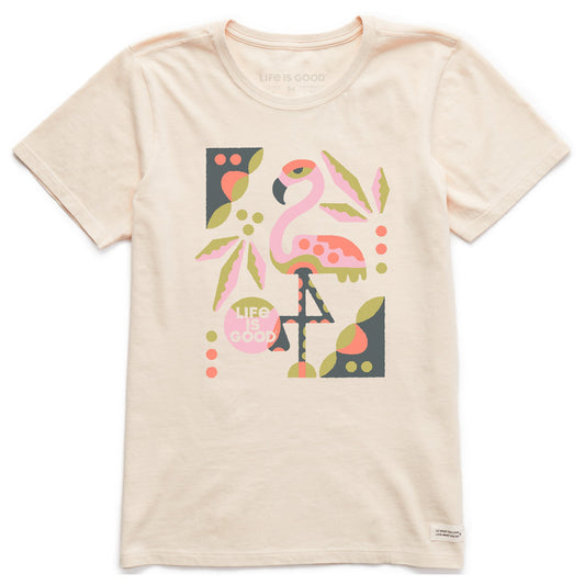 Women's Flamingo Short Sleeve Crusher Tee