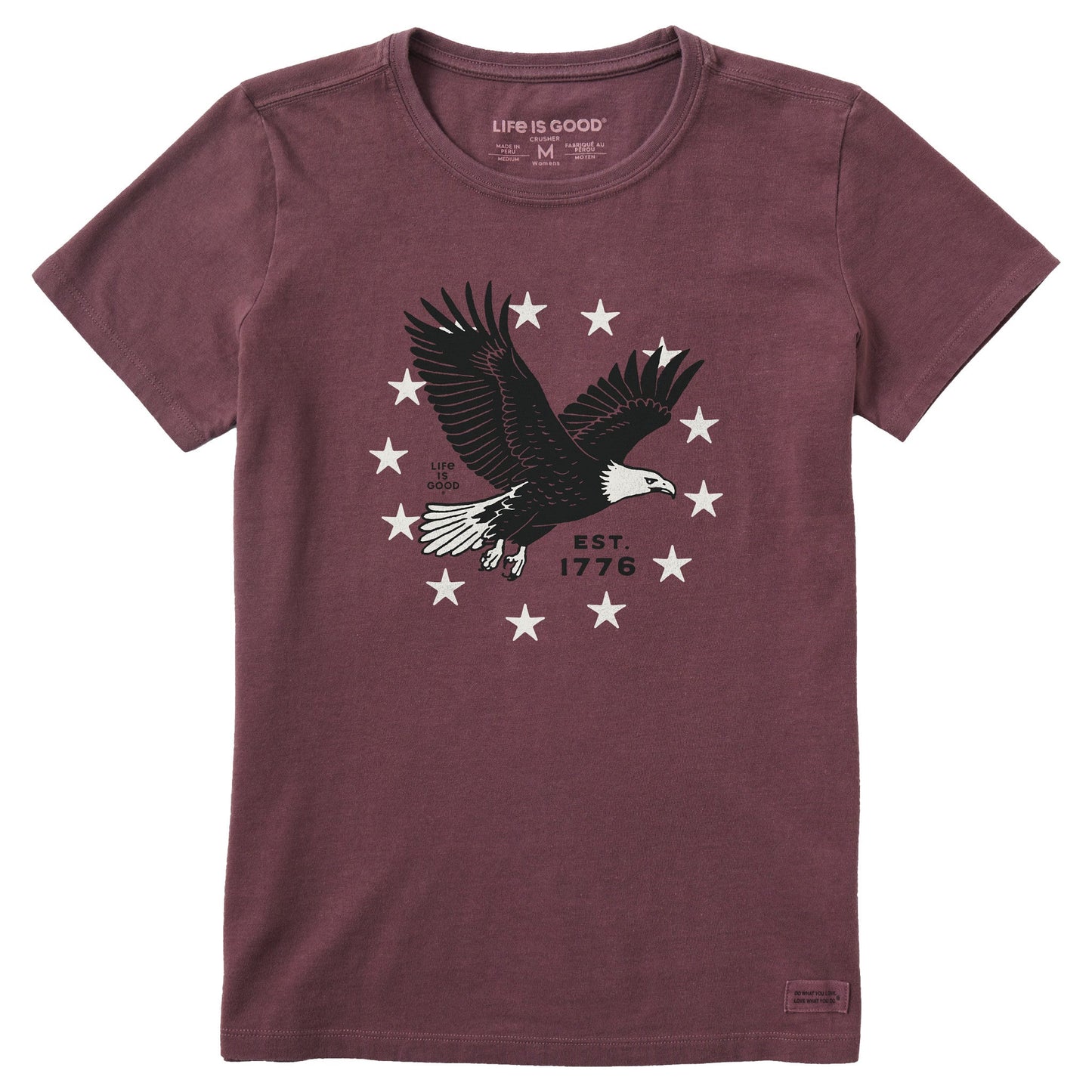 Women's Eagle Stars Short Sleeve Crusher Tee