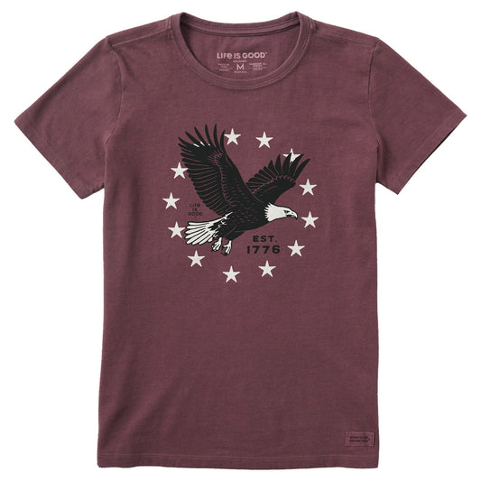 Women's Eagle Stars Short Sleeve Crusher Tee