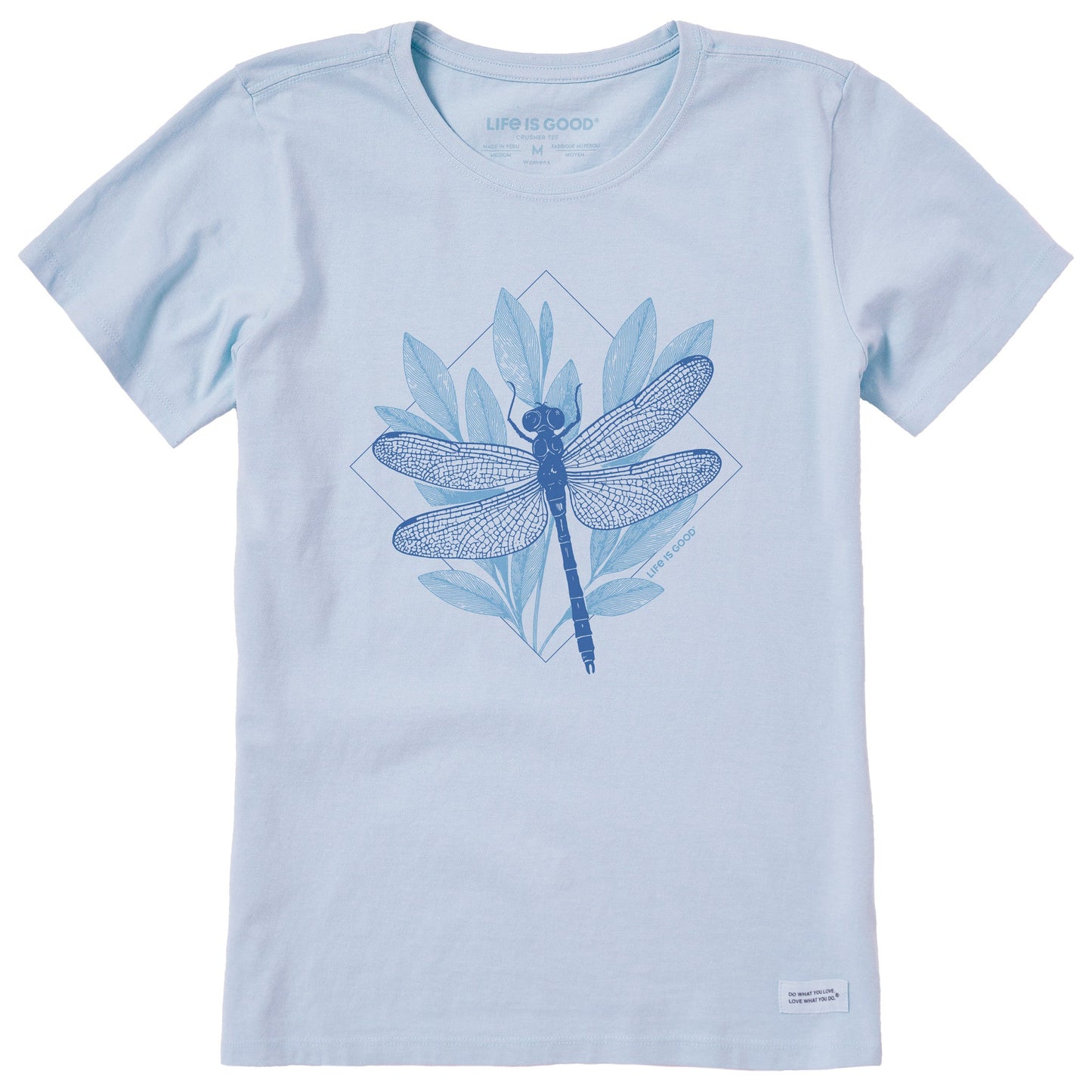 Women's Dragonfly Diamond Short Sleeve Crusher Tee