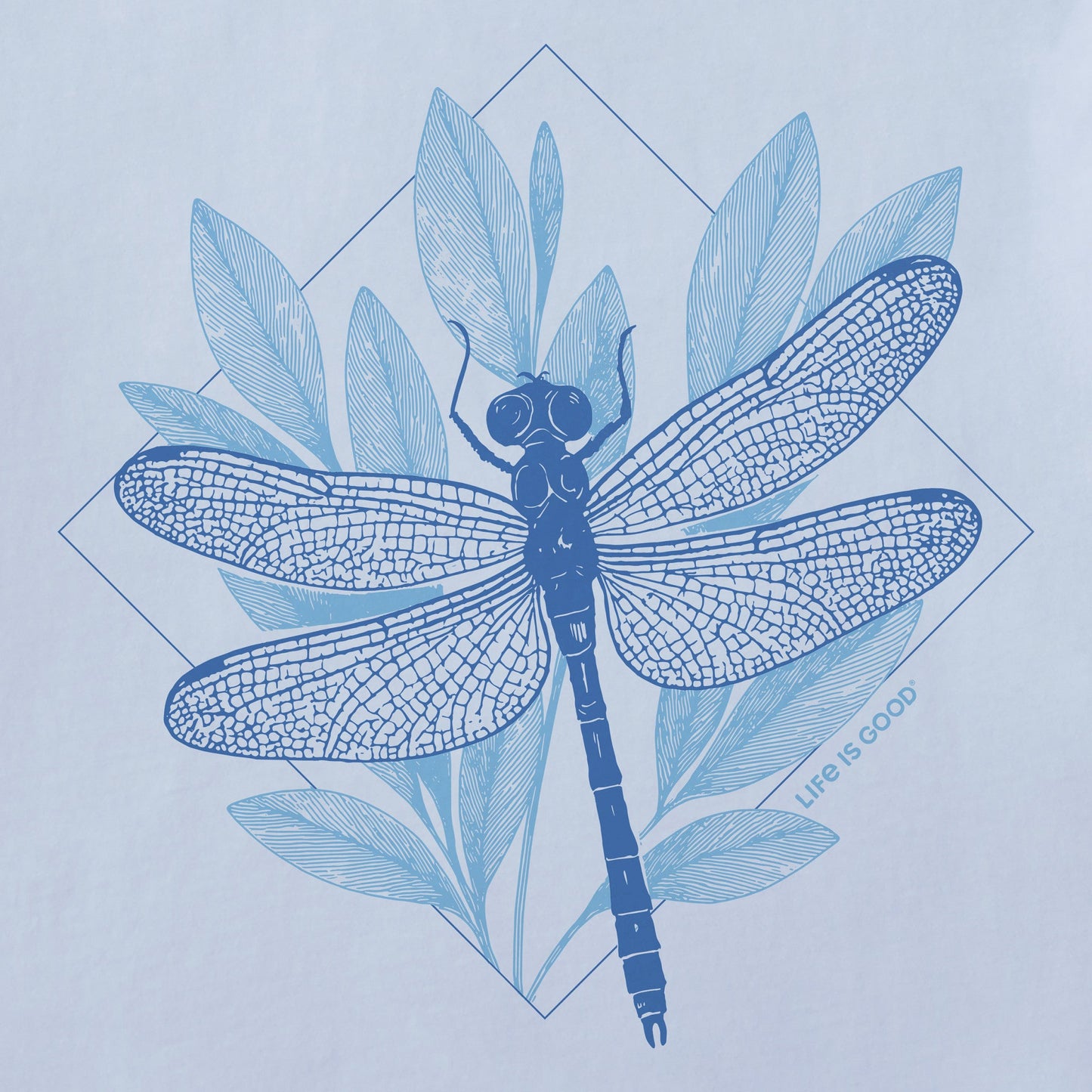 Women's Dragonfly Diamond Short Sleeve Crusher Tee