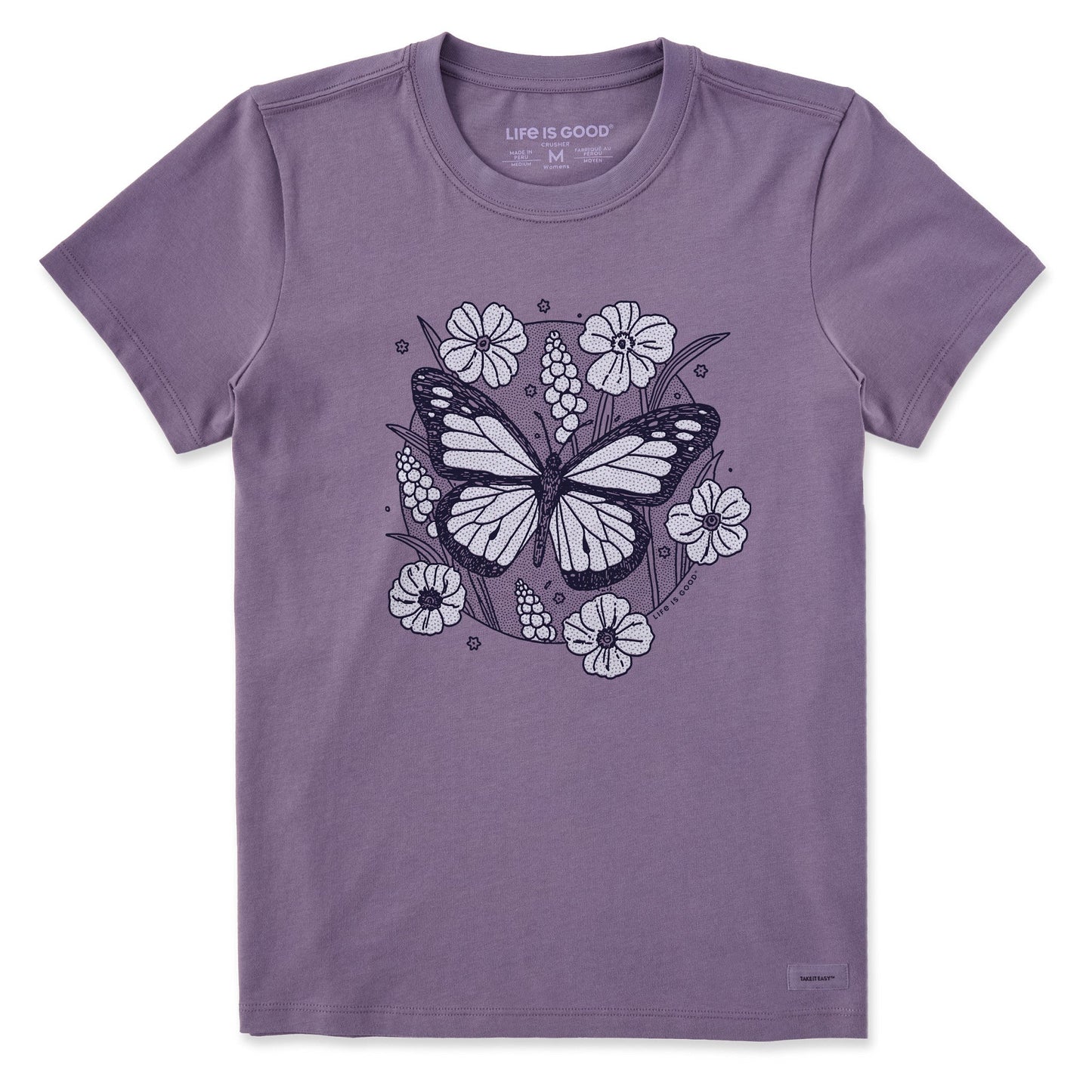 Women's Butterfly Bloom Short Sleeve Crusher Tee