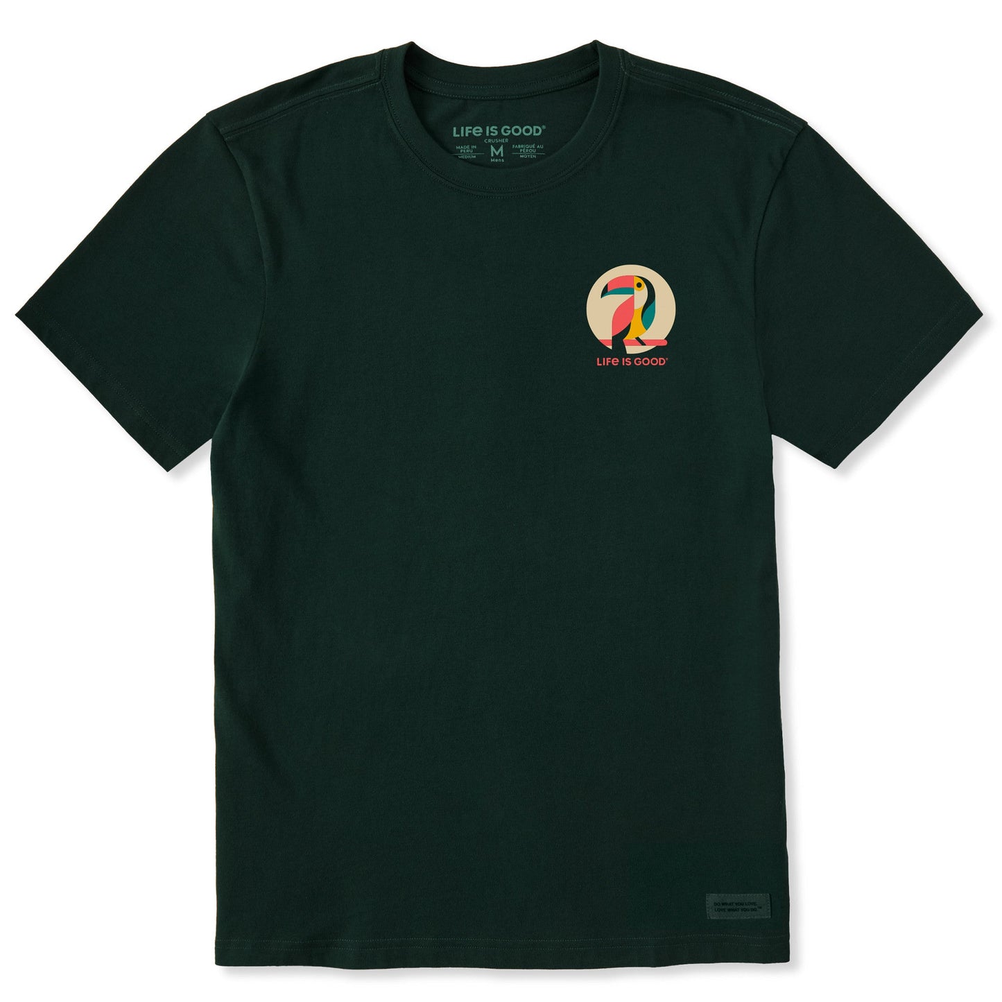 Men's Abstract Toucan Short Sleeve Crusher Tee