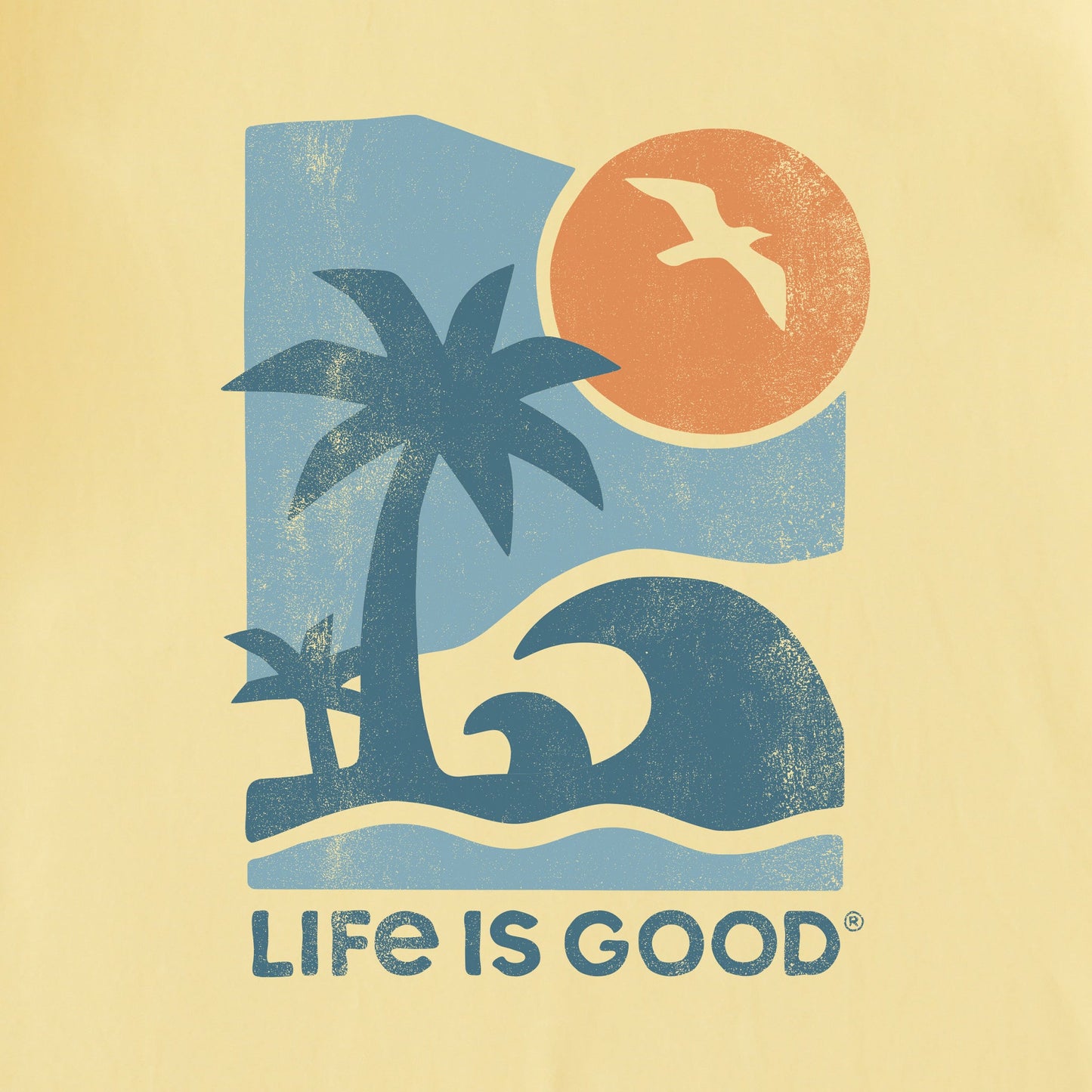 Men's Waves on the Beach Short Sleeve Crusher Tee