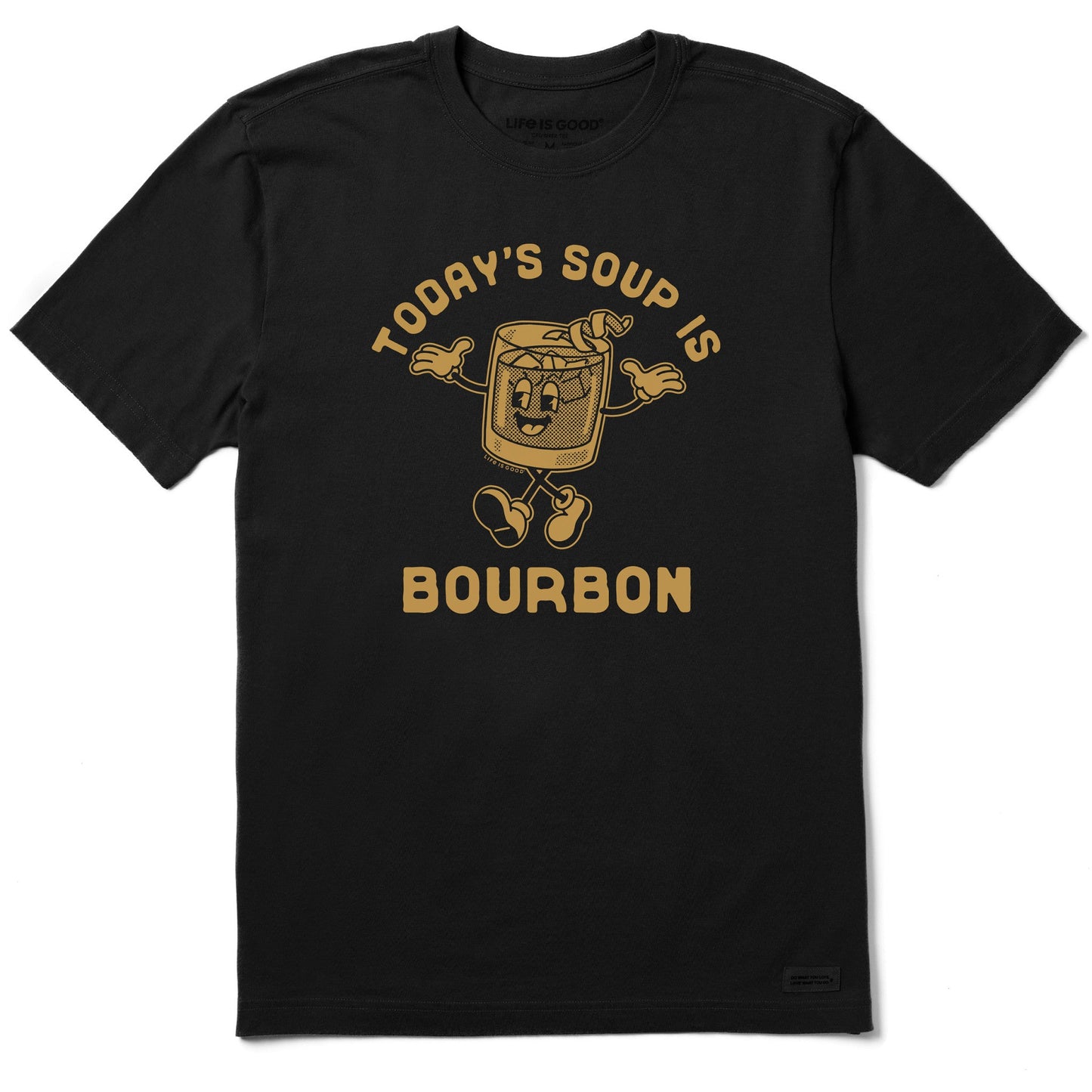 Men's Today's Soup is Bourbon Short Sleeve Crusher Tee