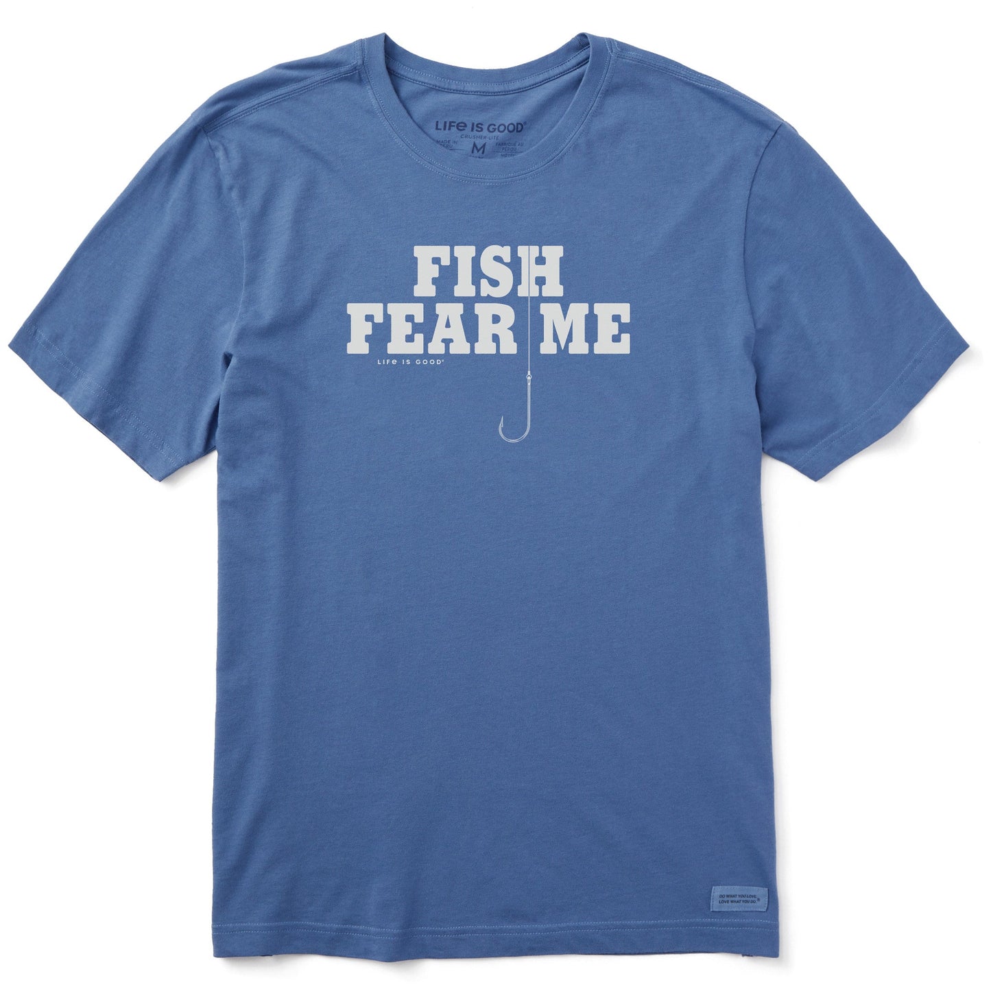 Men's Fish Fear Me Hook Short Sleeve Crusher Tee