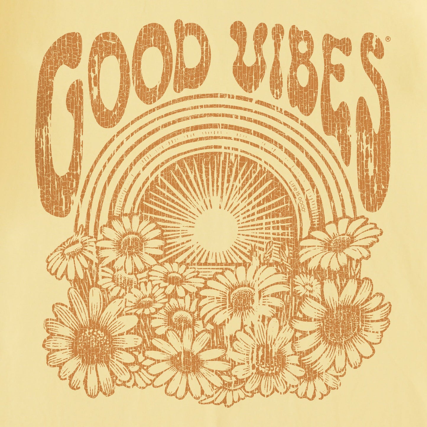 Women's Good Vibes Flowers Crusher Tank