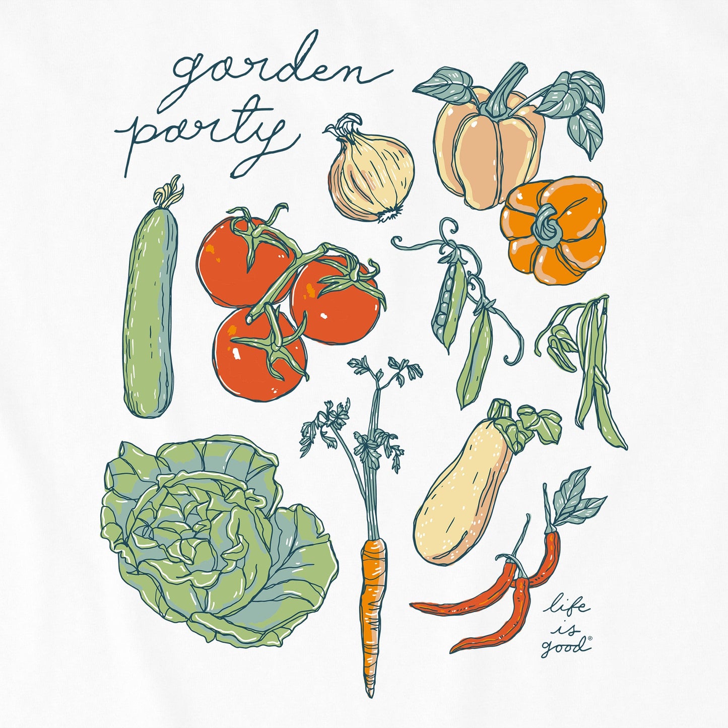 Women's Veggies Garden Party Short Sleeve Tee