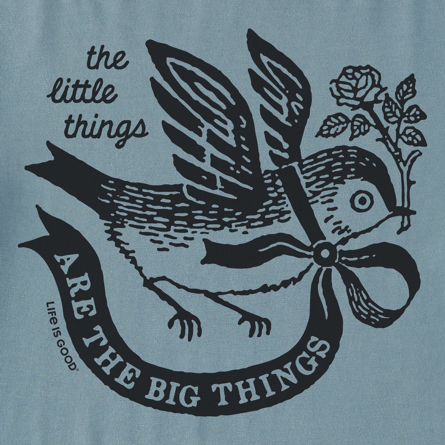 Men's The Little Things bird Short Sleeve Crusher Tee