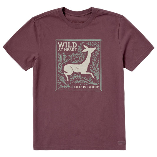 Men's Wild at Heart Deer Short Sleeve Crusher Tee