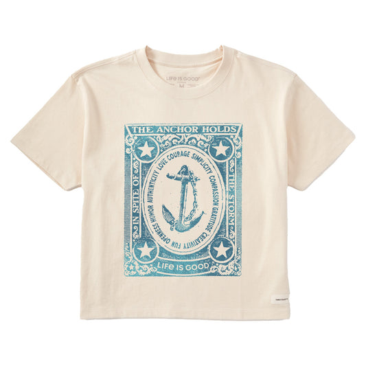 Women's The Anchor Holds Short Sleeve Crusher Boxy Tee