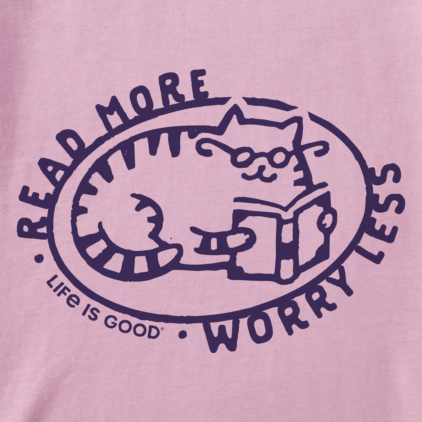 Women's Read More Cat Short Sleeve Crusher Tee