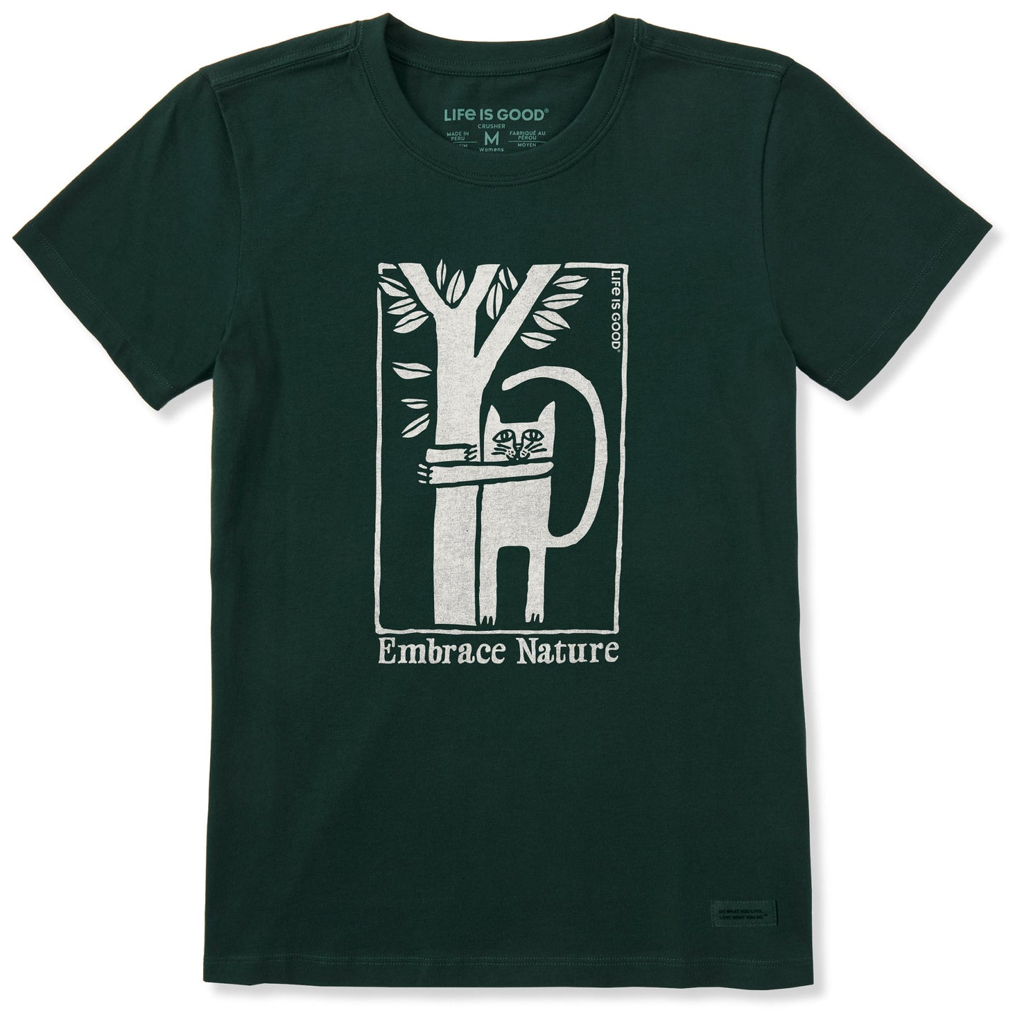 Women's Embrace Nature Cat Short Sleeve Crusher Tee