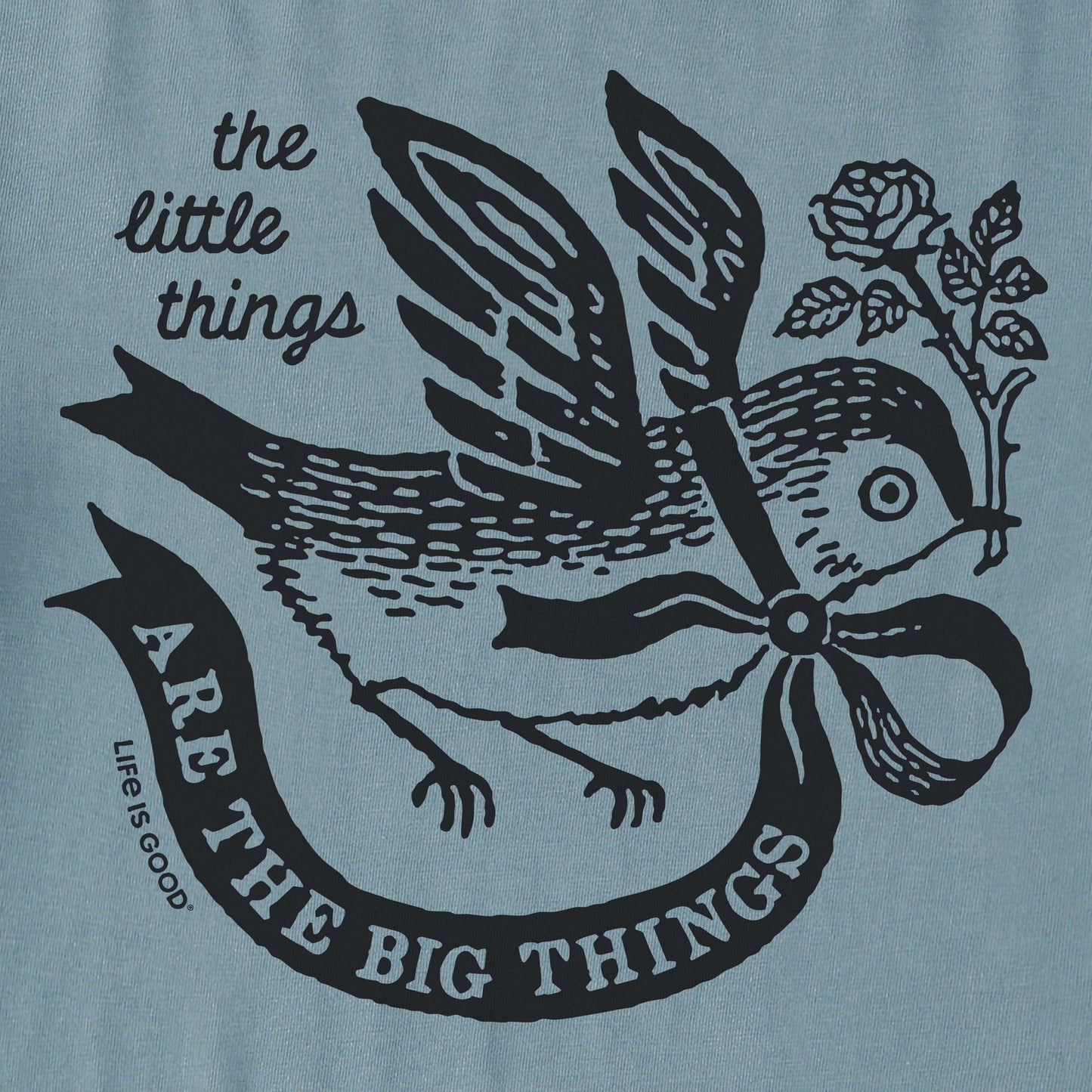 Women's The Little Things bird Short Sleeve Crusher Tee