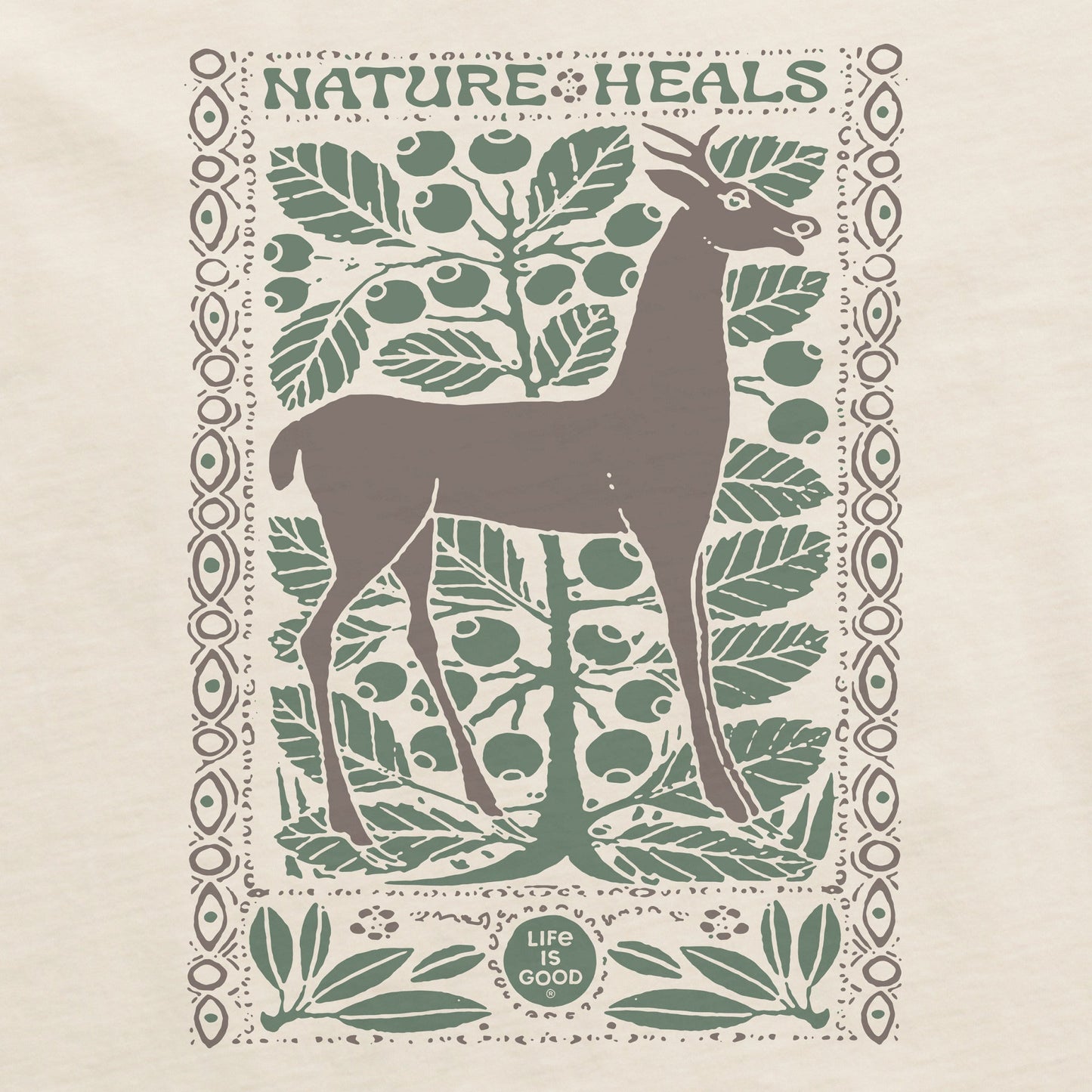 Women's Nature Heals Deer Short Sleeve Crusher Tee