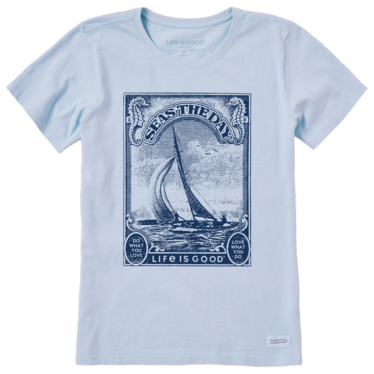 Women's Seas the Day Frame Short Sleeve Crusher Tee
