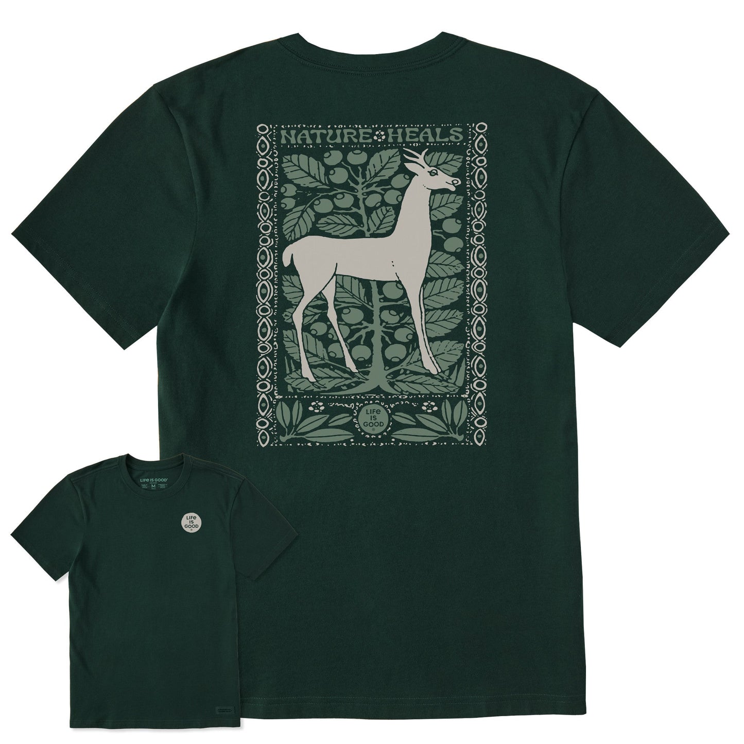 Men's Nature Heals Deer Short Sleeve Crusher Tee