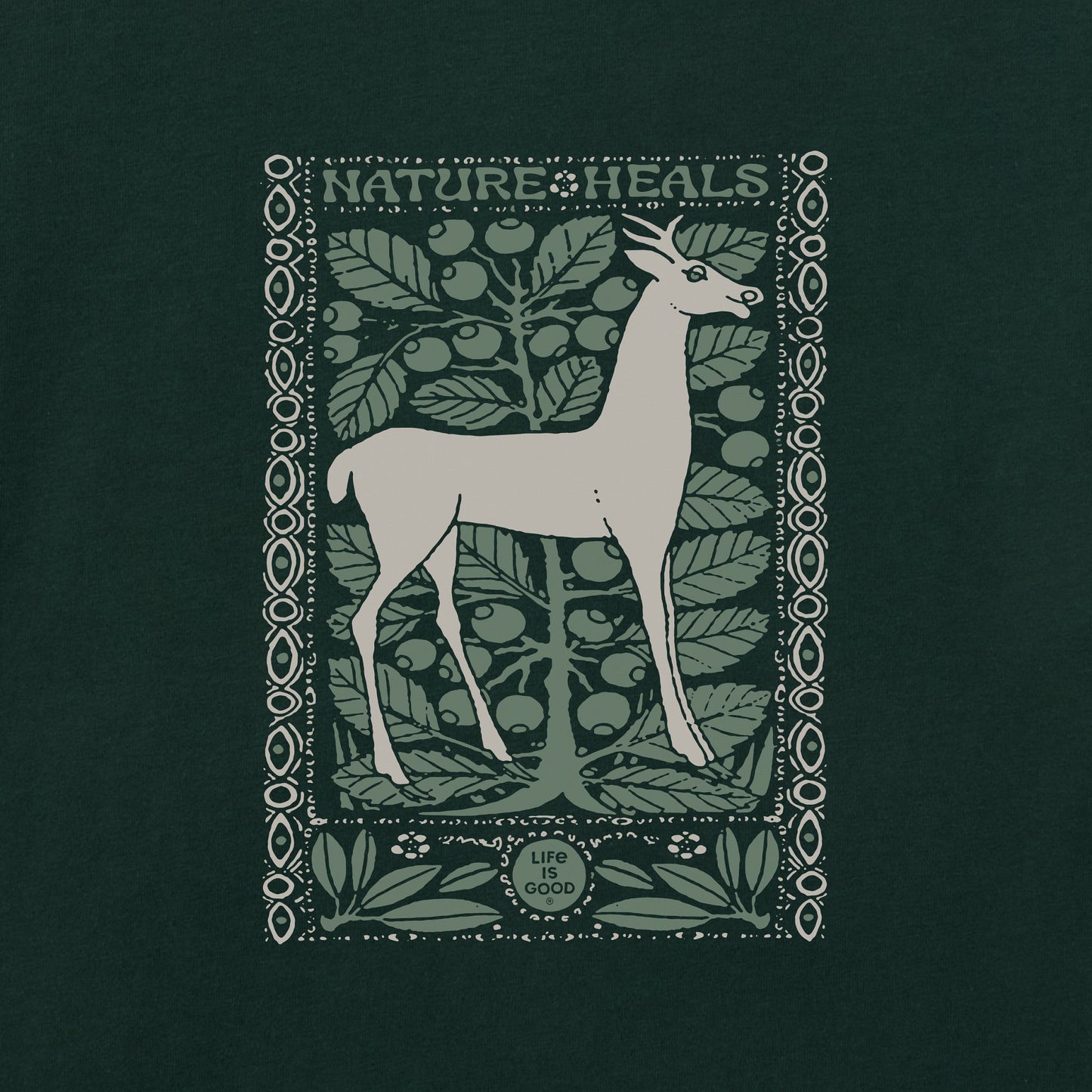 Men's Nature Heals Deer Short Sleeve Crusher Tee