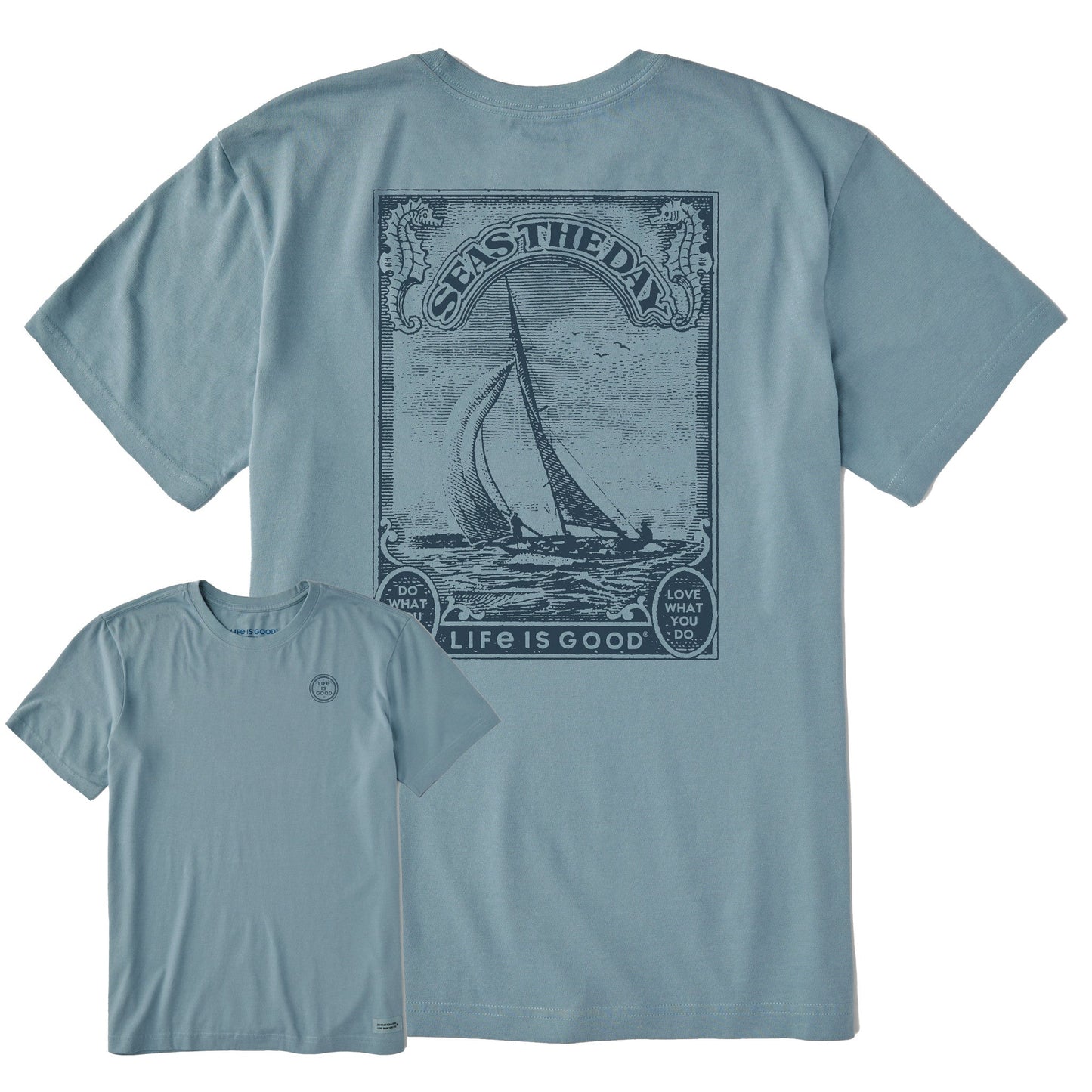 Men's Seas the Day Frame Short Sleeve Crusher Tee