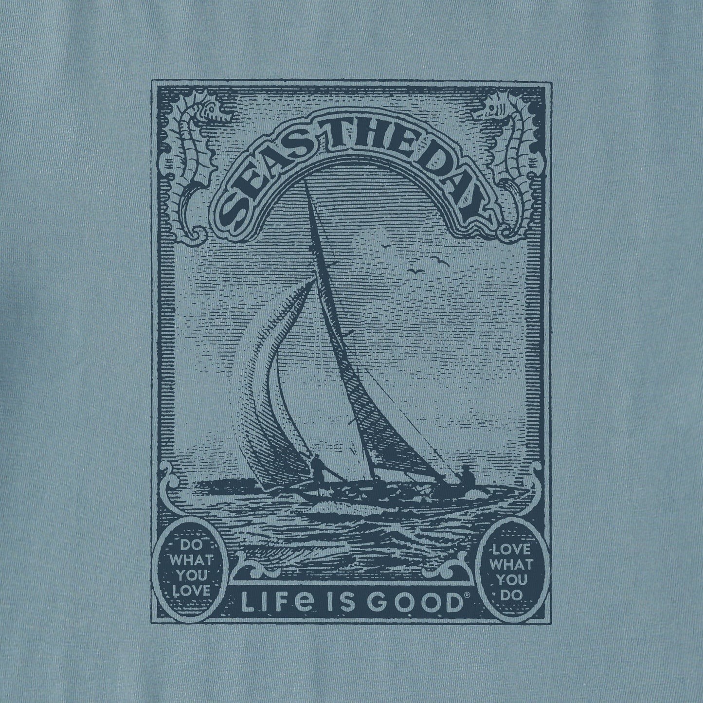 Men's Seas the Day Frame Short Sleeve Crusher Tee