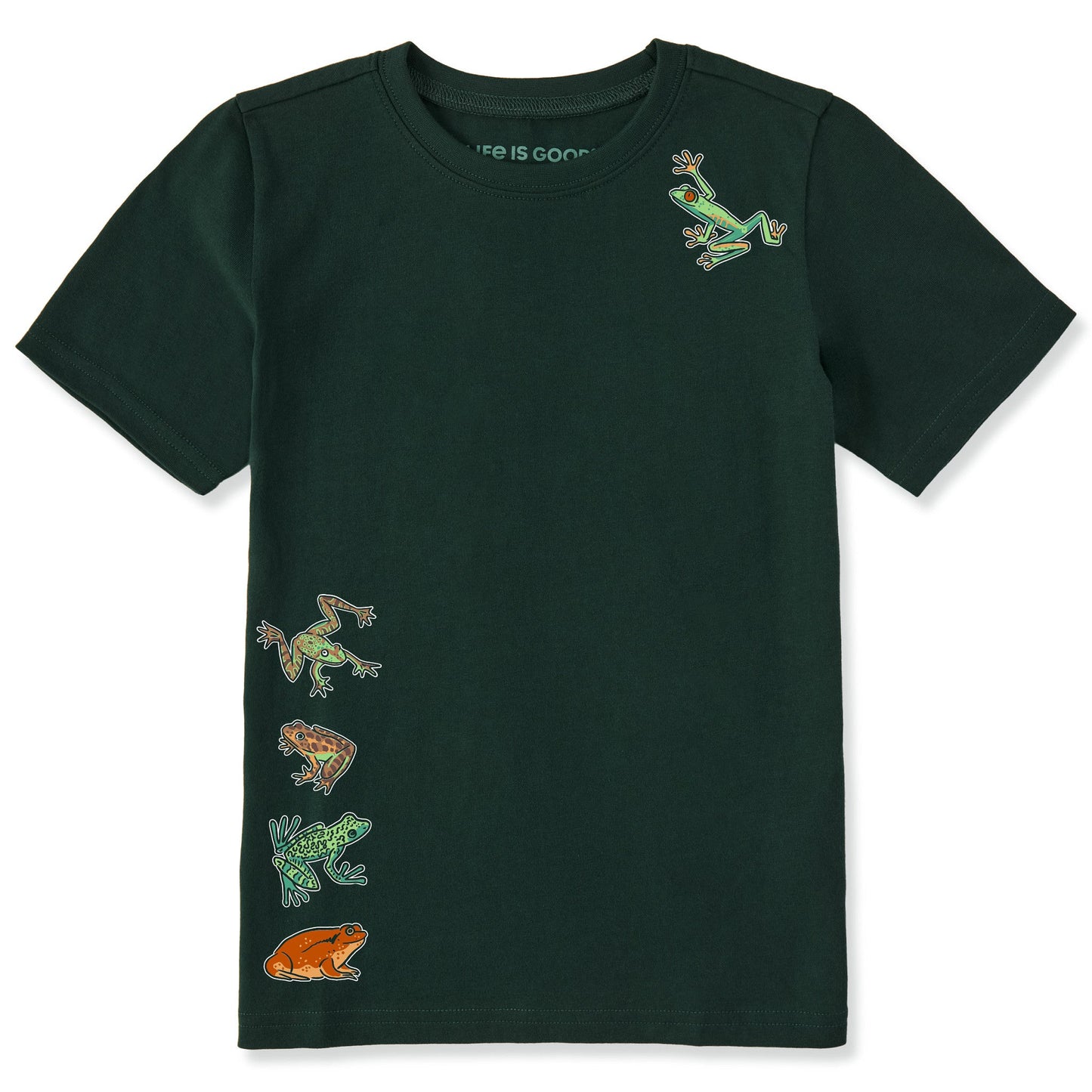 Kids Frog Stack Short Sleeve Crusher Tee