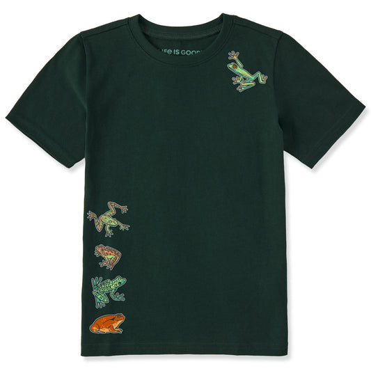 Kids Frog Stack Short Sleeve Crusher Tee