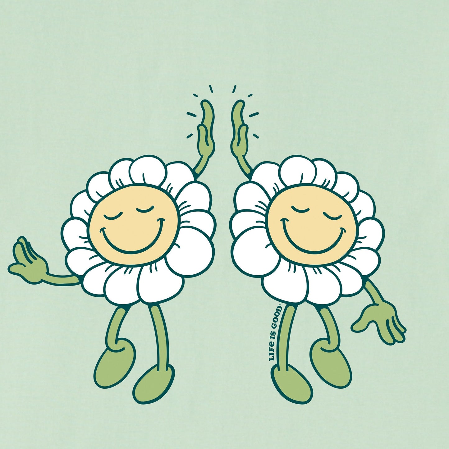 Kids Daisy Hi Five Short Sleeve Crusher Tee