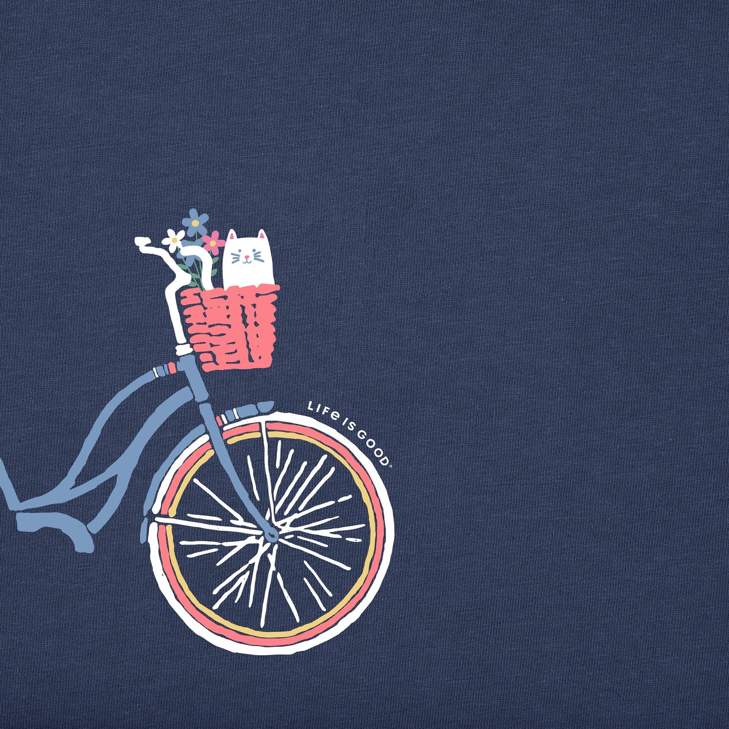 Kids Kitty Bike Short Sleeve Crusher Tee