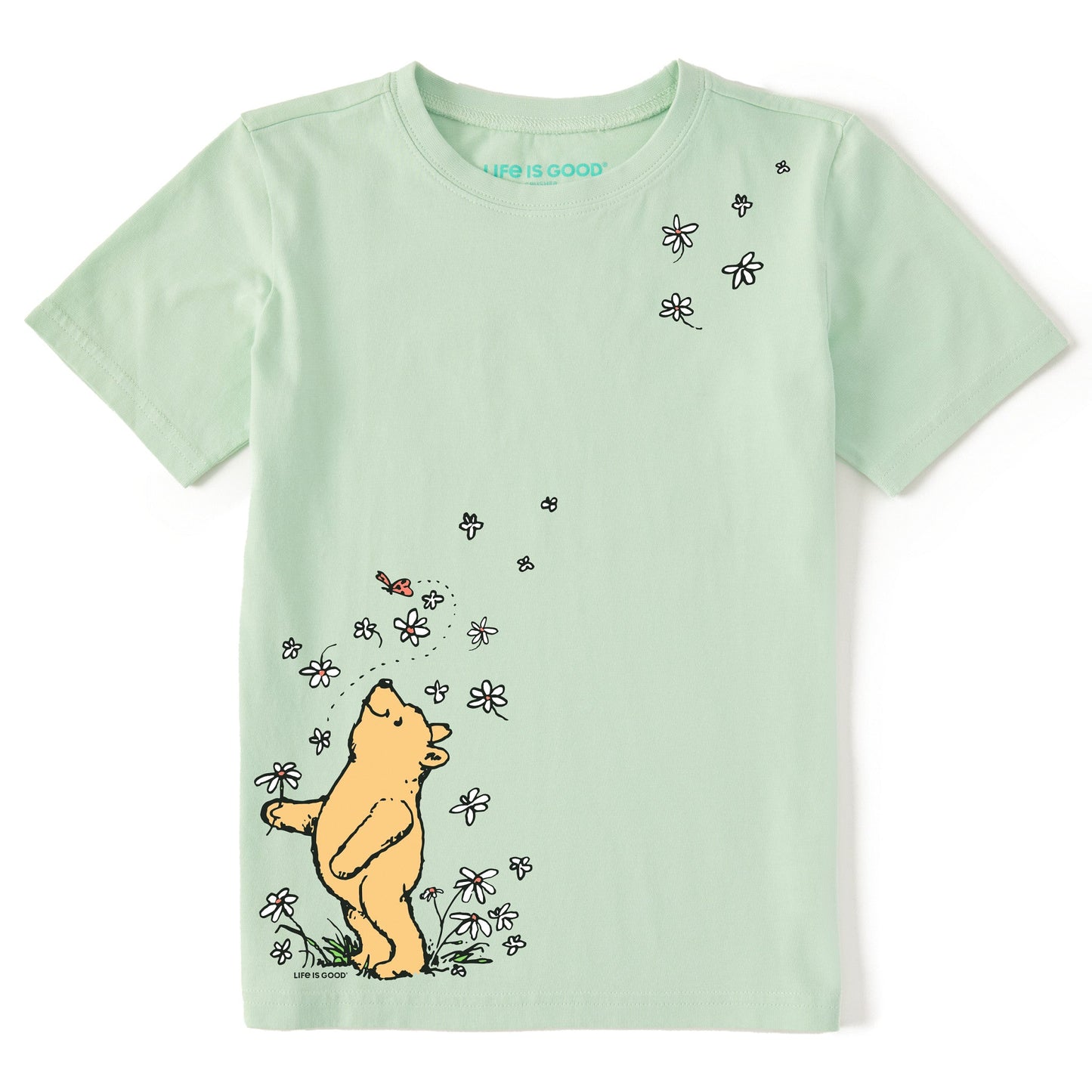 Kids Winnie Flowers Short Sleeve Crusher Tee