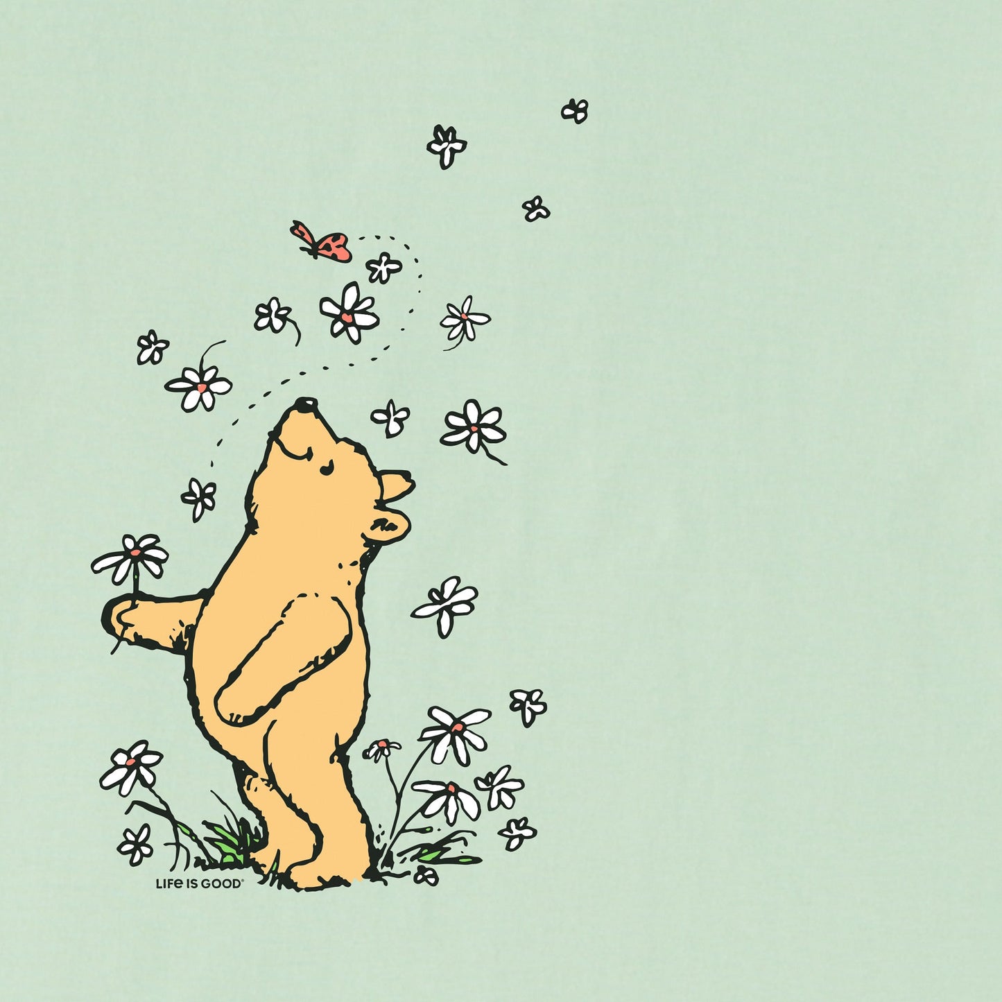 Kids Winnie Flowers Short Sleeve Crusher Tee