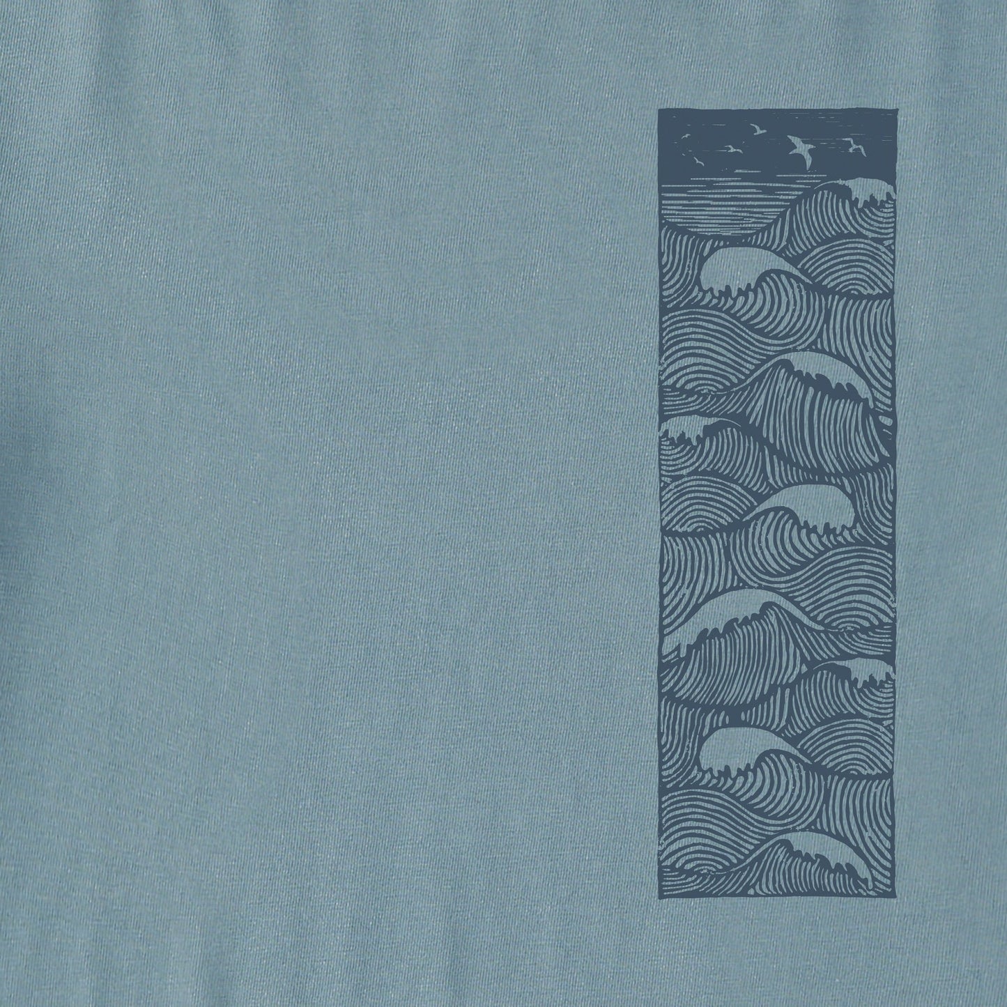 Men's Wave Woodblock Short Sleeve Crusher Tee