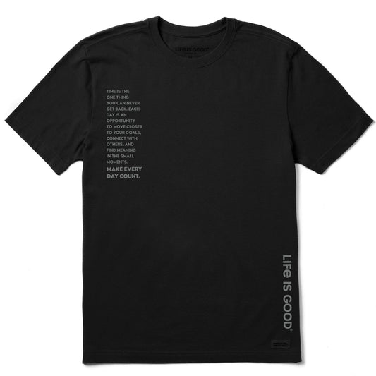 Men's Make Everyday Count Quote Short Sleeve Crusher Tee