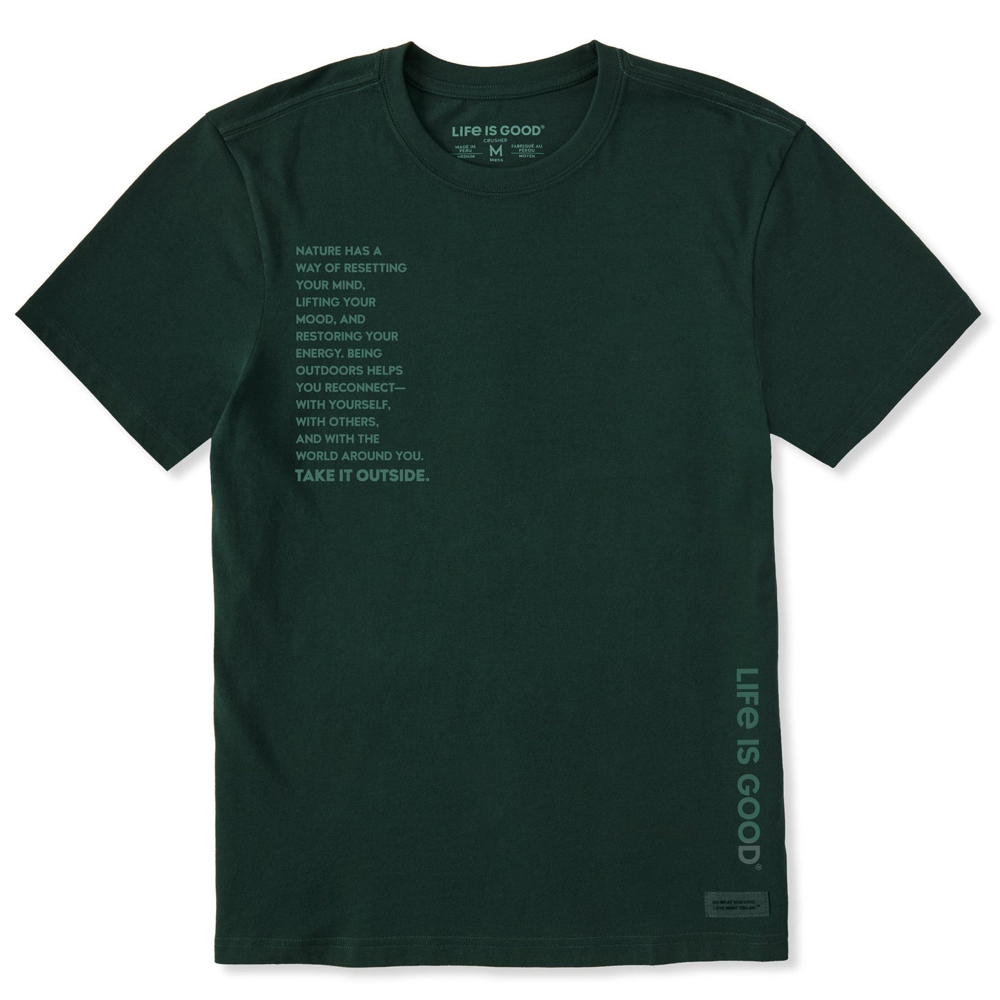 Men's Take it Outside Quote Short Sleeve Crusher Tee