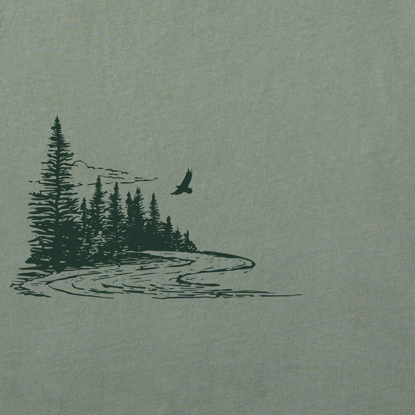 Men's Woodsy River Vista Short Sleeve Crusher Tee