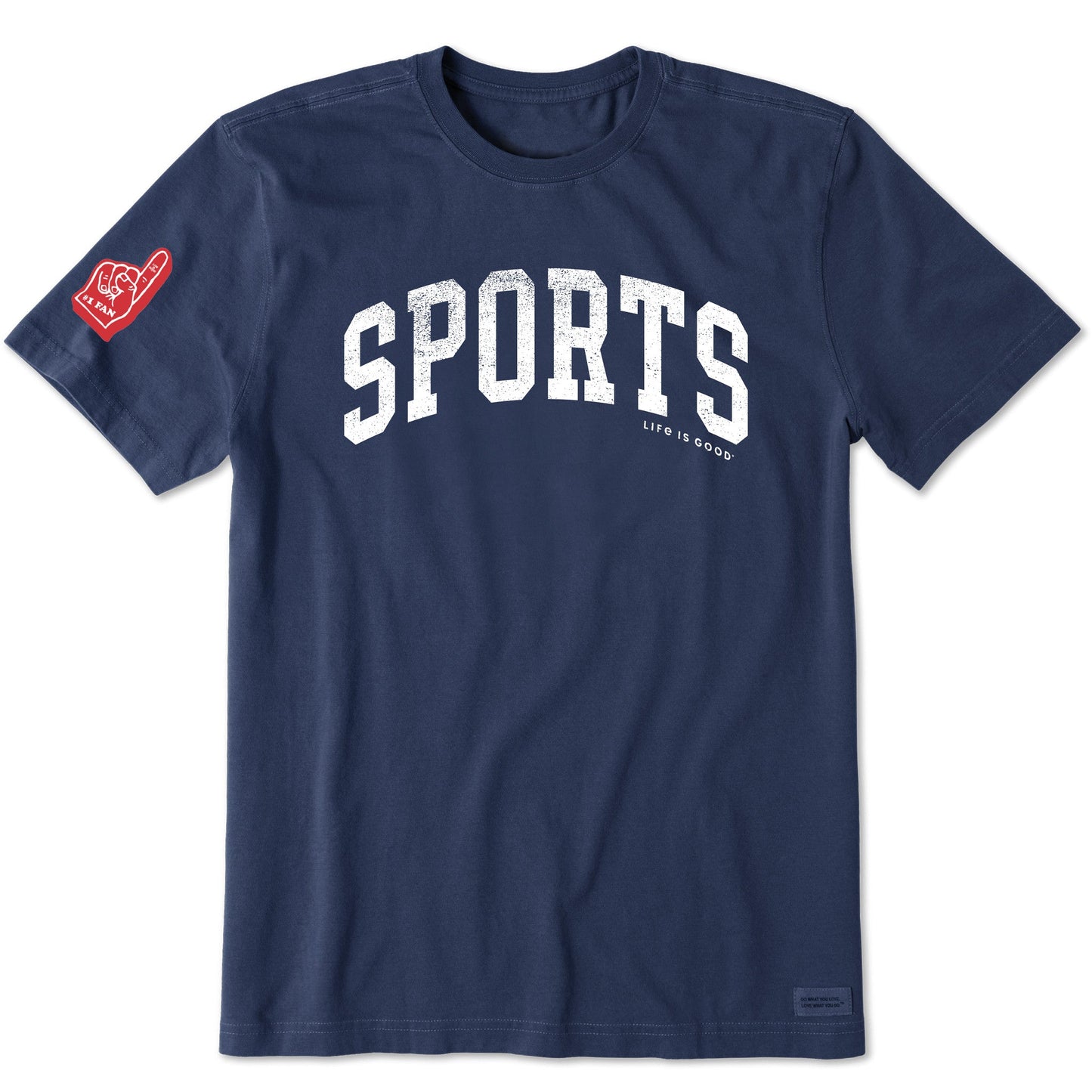 Men's Sports Athletic Arch Short Sleeve Crusher Tee