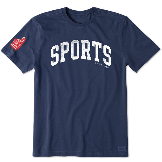 Men's Sports Athletic Arch Short Sleeve Crusher Tee