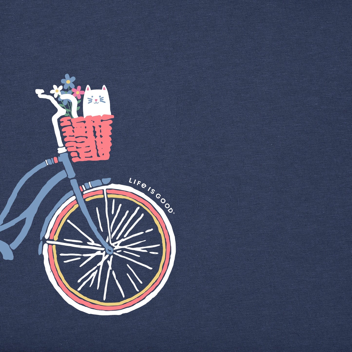 Toddler Kitty Bike Short Sleeve Crusher Tee