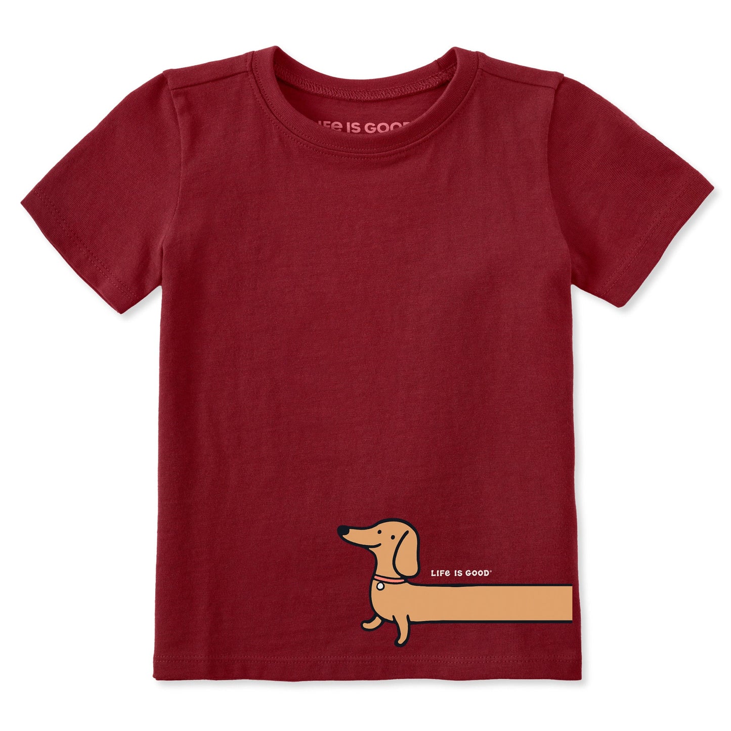 Toddler Weenie Dog Short Sleeve Crusher Tee