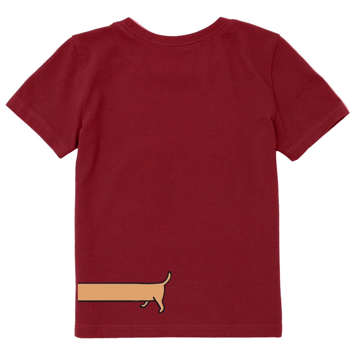 Toddler Weenie Dog Short Sleeve Crusher Tee