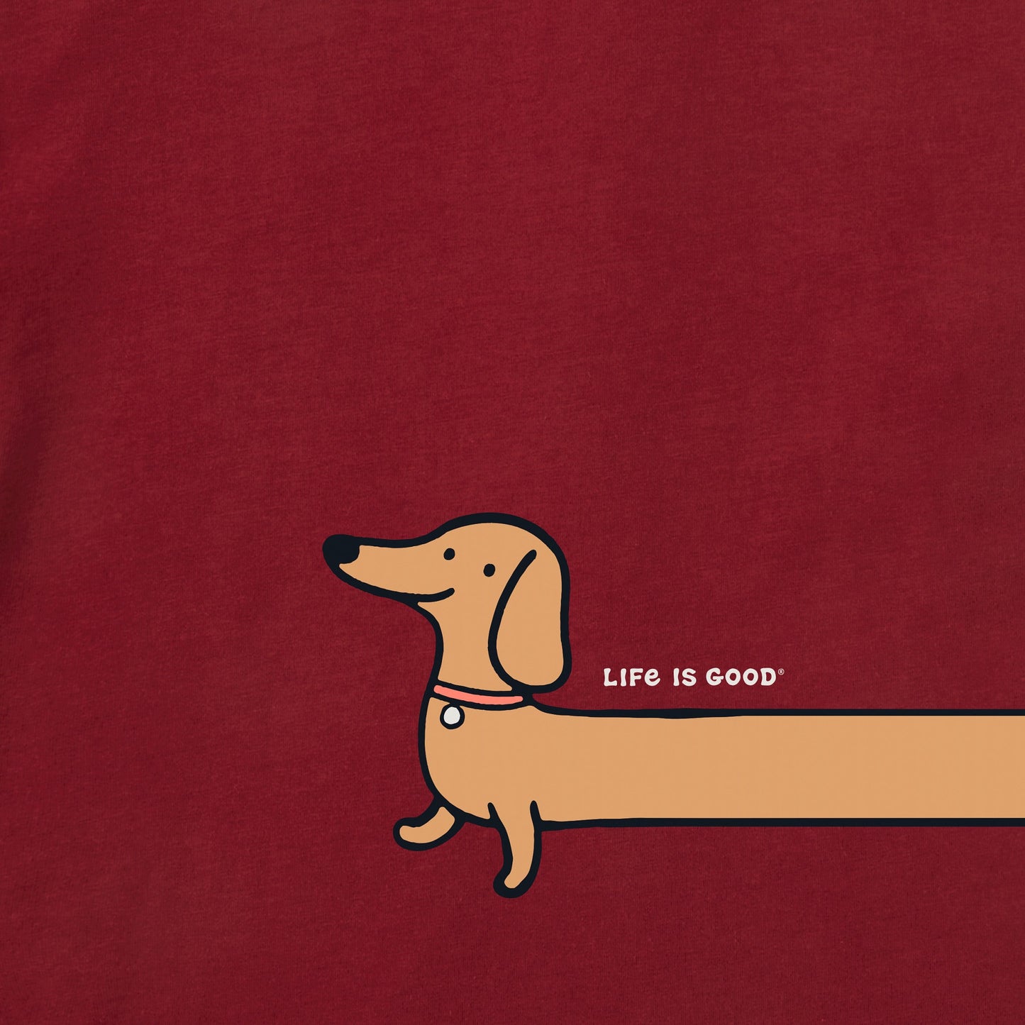 Toddler Weenie Dog Short Sleeve Crusher Tee