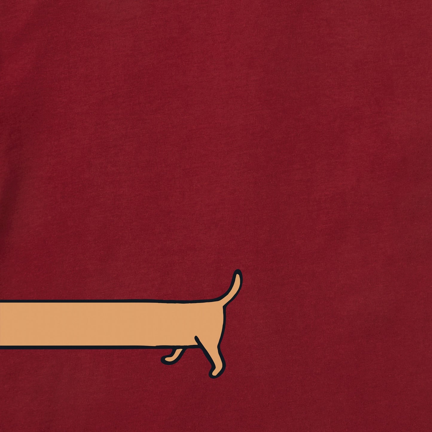 Toddler Weenie Dog Short Sleeve Crusher Tee