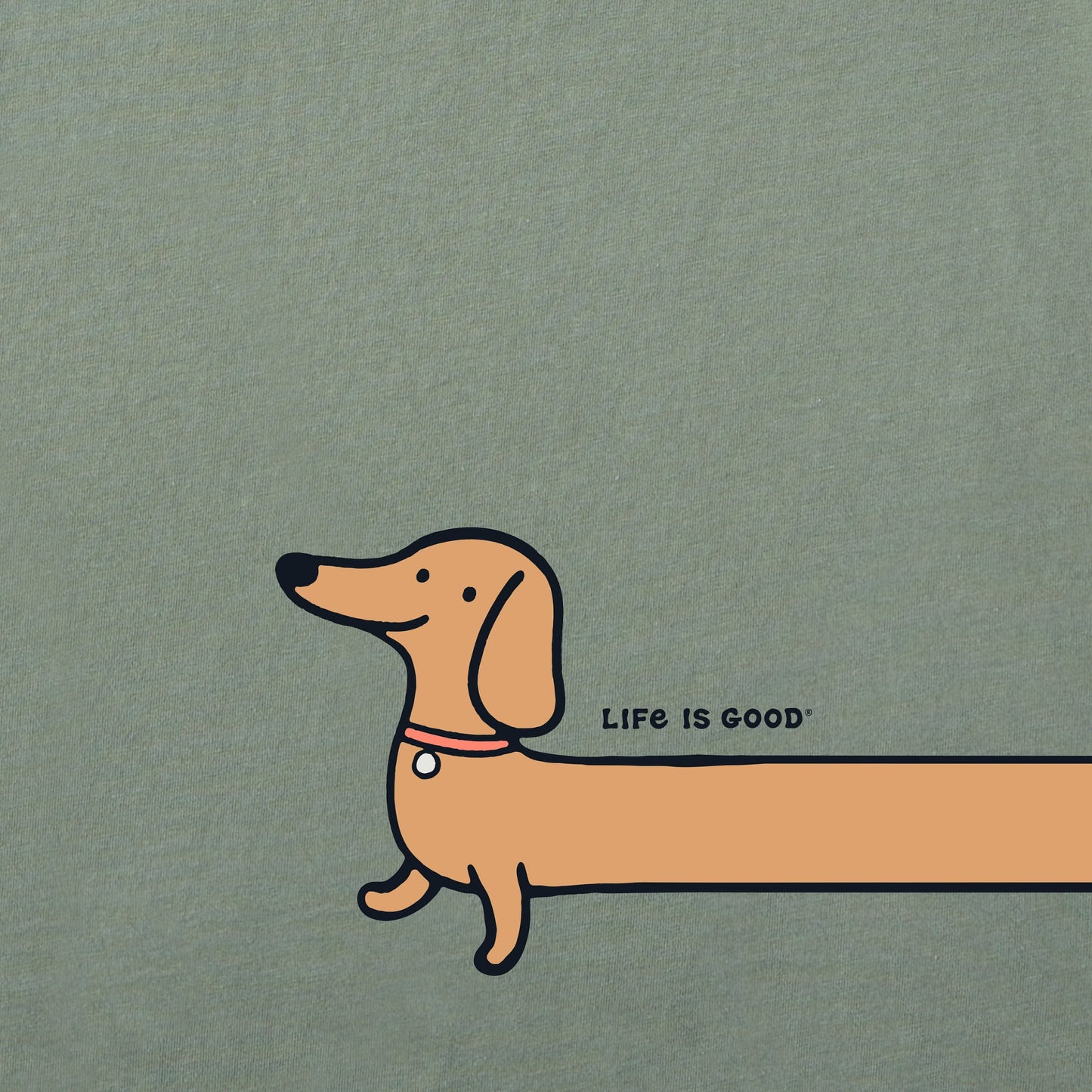 Women's Weenie Dog Short Sleeve Crusher Boxy Tee