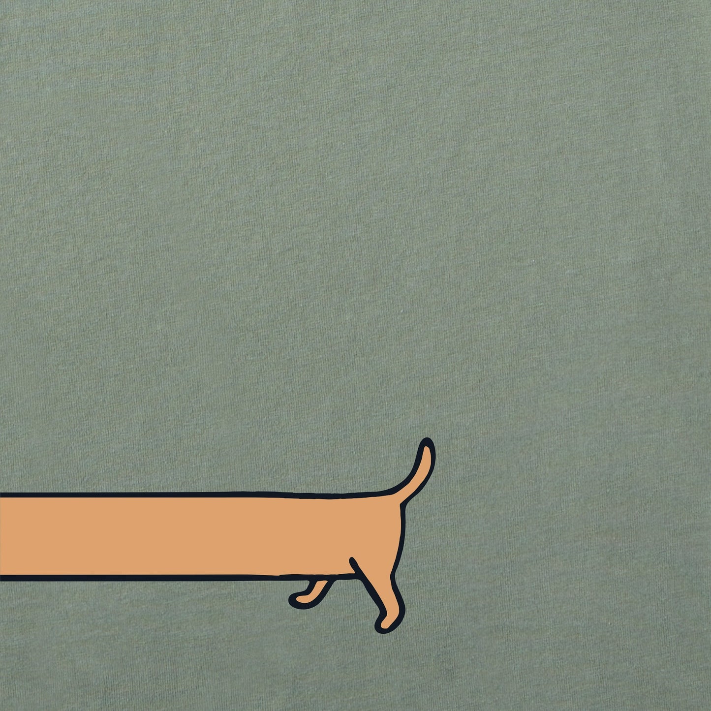 Women's Weenie Dog Short Sleeve Crusher Boxy Tee