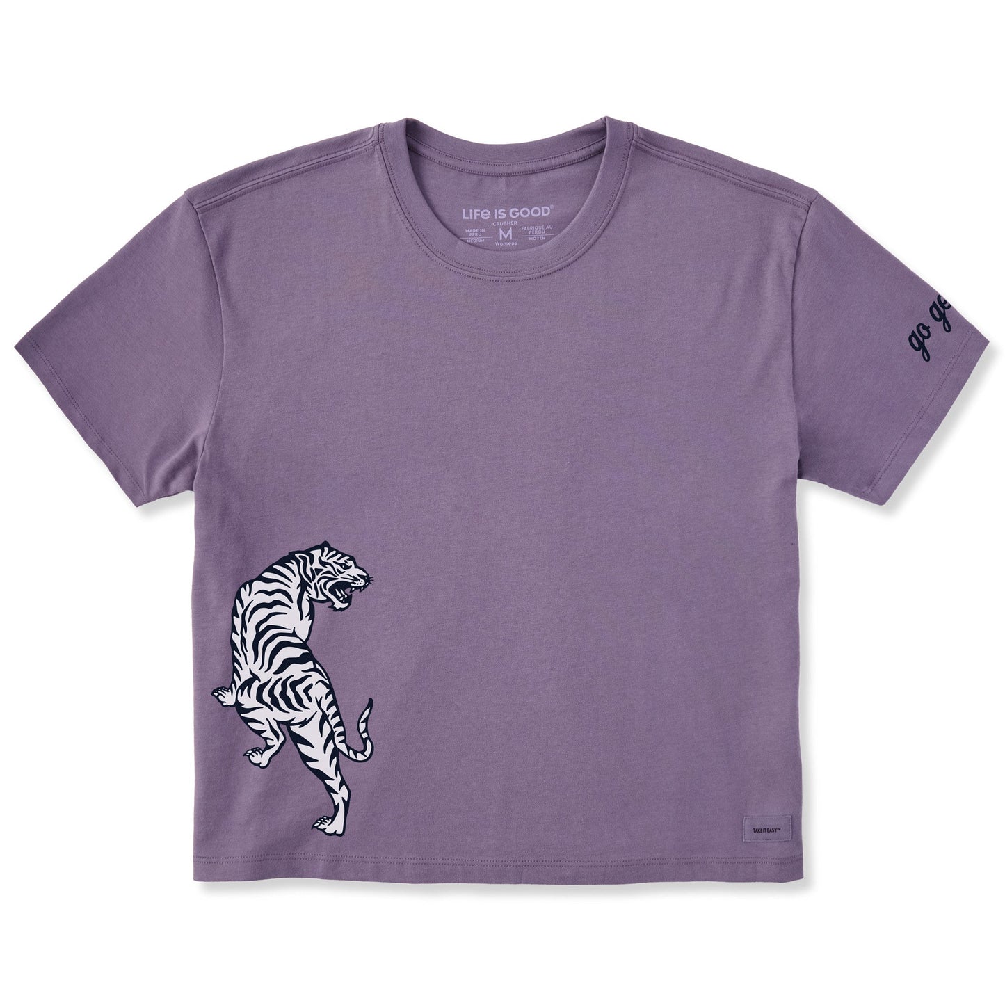 Women's Go Get 'em Tiger Short Sleeve Crusher Boxy Tee