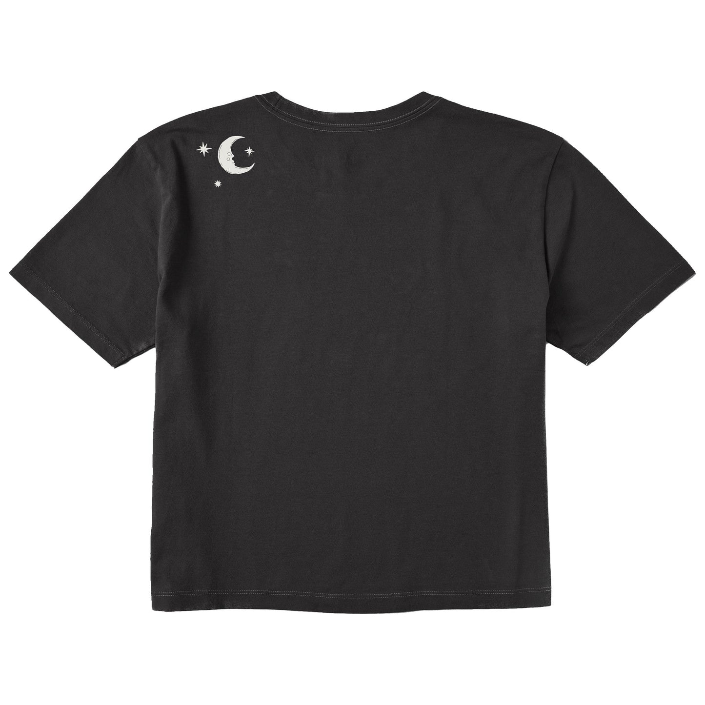 Women's Celestial Moon and Stars Short Sleeve Crusher Boxy Tee