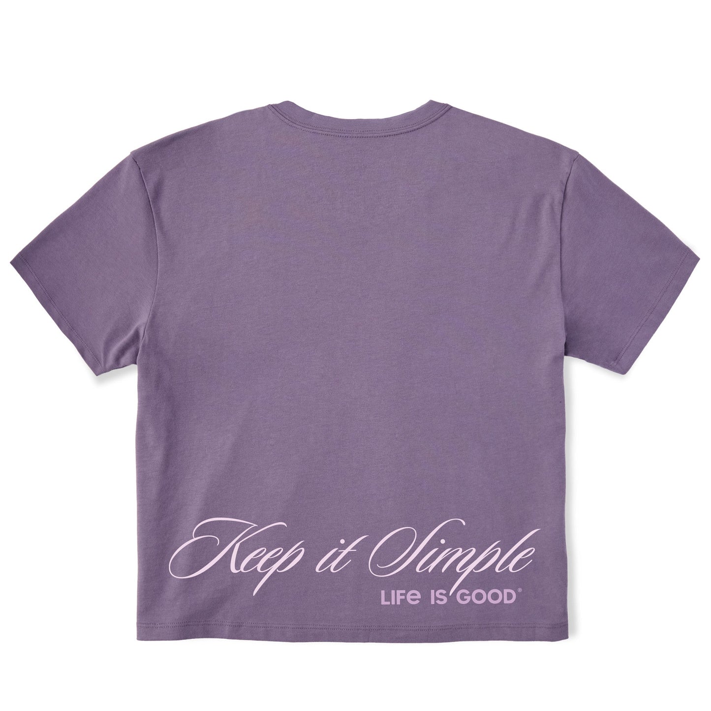 Women's Take it Easy Keep it Simple Short Sleeve Crusher Boxy Tee