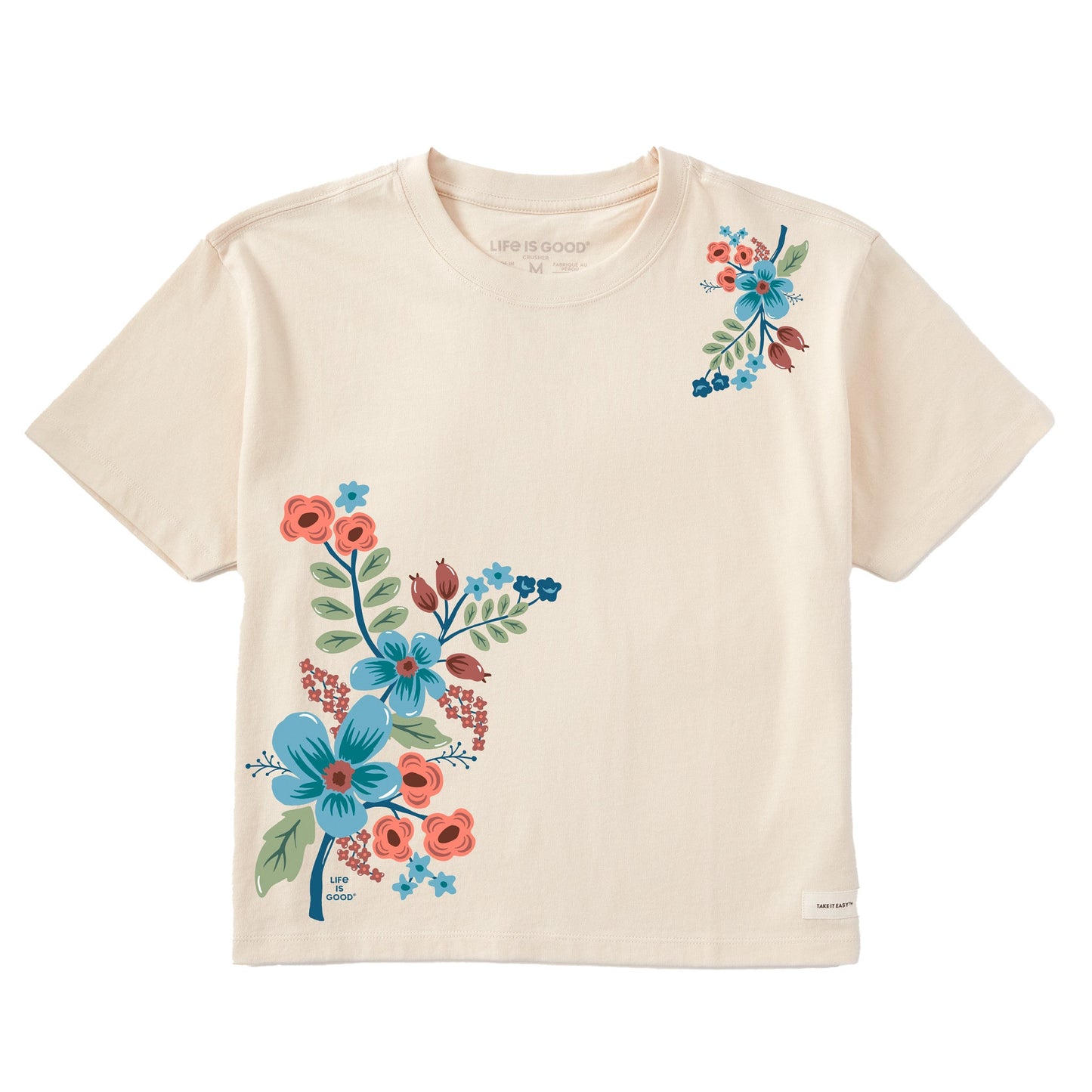 Women's Climbing Wildflowers Short Sleeve Crusher Boxy Tee